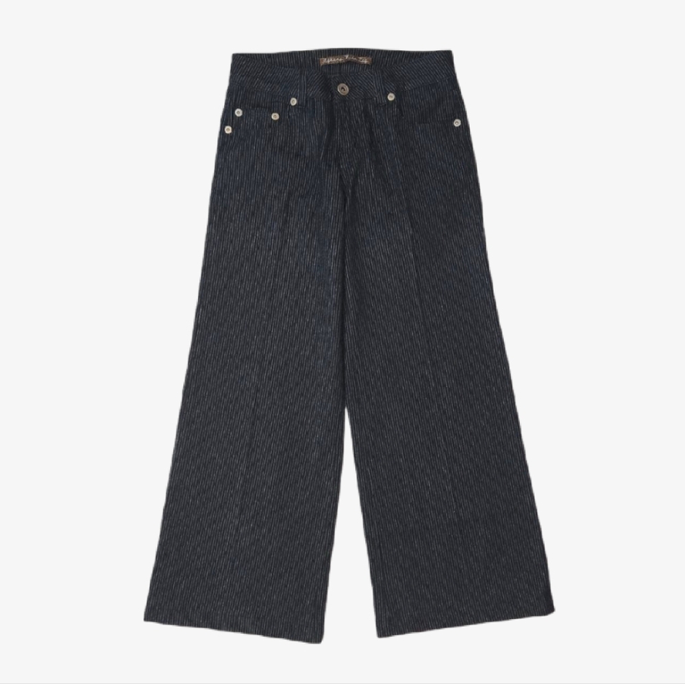 Highway Jeans Wide Leg Pinstripe Pants